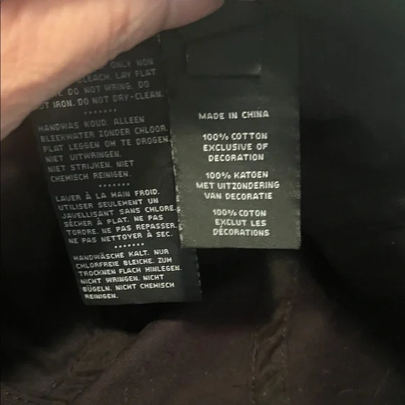 #1591**Harley-Davidson Black Cap with White Winged 115 Logo - Picture 8 of 16